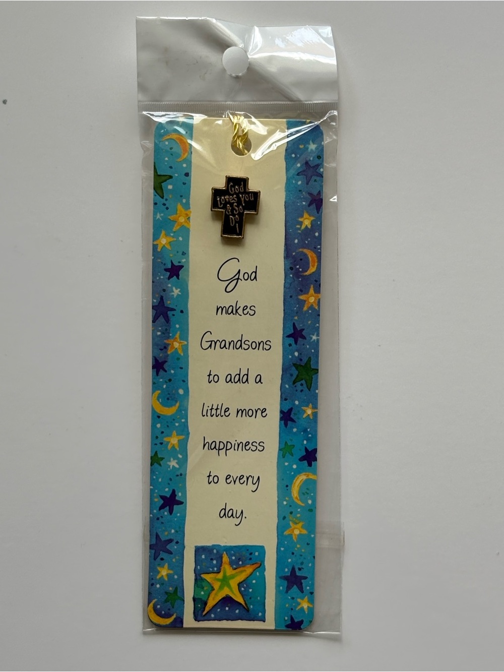 ⭐️ 3 for $15! Brand New Bookmark and Religious Pin for Grandson NIP